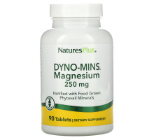 Nature's Plus, Dyno-Mins, Магний, 250 мг, 90 кислотоустойчивых таблеток