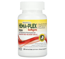 Nature's Plus, Hema-Plex, Iron, 60 Fast-Acting Softgels