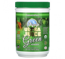Суперфуды NaturesPlus, Органический зеленый порошок Ultra Juice, 300 г (0,66 фунта)