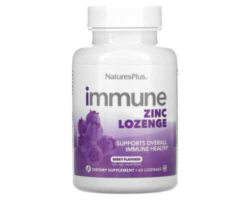 NaturesPlus, Immune Zinc, Berry, 60 Lozenges NaturesPlus, Immune Zinc, Berry, 60 Lozenges