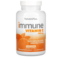 NaturesPlus, Immune Vitamin C, Citrus, 500 mg, 100 Chewables