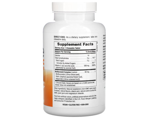 NaturesPlus, Immune Vitamin C, Citrus, 500 mg, 100 Chewables NaturesPlus, Immune Vitamin C, Citrus, 500 mg, 100 Chewables