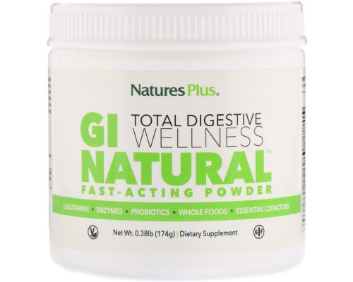 Nature's Plus, Быстродействующий порошок GI Natural, 0,38 ф. (174 г) Nature's Plus, Быстродействующий порошок GI Natural, 0,38 ф. (174 г)