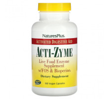 Для пищеварительной системы NaturesPlus, Acti-Zyme, 180 веганских капсул