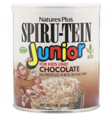 Nature's Plus, Spiru-Tein Junior, Nutritious Thick Shake Mix, Chocolate, 1 lb (450 g)