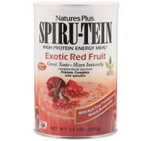 Nature's Plus, Сыворотка Spiru-Tein, питание с высоким содержанием белка, экзотические красные ягоды, 504 г