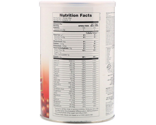 Nature's Plus, Сыворотка Spiru-Tein, питание с высоким содержанием белка, экзотические красные ягоды, 504 г Nature's Plus, Сыворотка Spiru-Tein, питание с высоким содержанием белка, экзотические красные ягоды, 504 г