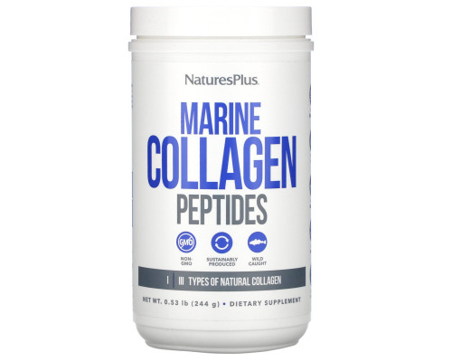 Nature's Plus, Marine Collagen Peptides, 0.53 lb. (244 g) Nature's Plus, Marine Collagen Peptides, 0.53 lb. (244 g)