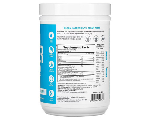 NaturesPlus, Collagen Creamer, Vanilla, 0.66 lb (300 g) NaturesPlus, Collagen Creamer, Vanilla, 0.66 lb (300 g)
