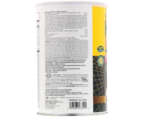 Nature's Plus, Keto Slim, насыщенный протеиновый коктейль, ваниль, 0,80 фунта (363 г) Nature's Plus, Keto Slim, насыщенный протеиновый коктейль, ваниль, 0,80 фунта (363 г)
