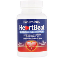 Nature's Plus, Сердцебиение, Поддержка Сердечно-сосудистой системы , 90 Таблеток в Форме Сердца