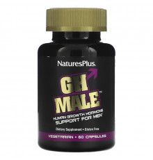 NaturesPlus, GH Male, Human Growth Hormone Support for Men, 60 Vegetarian Capsules