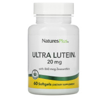 Nature's Plus, Ультра-лютеин максимальной силы, 60 гелевых капсул