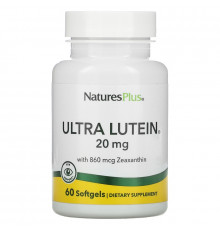 Nature's Plus, Ультра-лютеин максимальной силы, 60 гелевых капсул