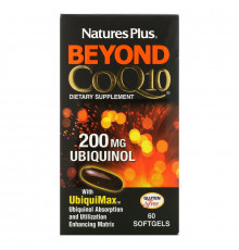 Nature's Plus, Beyond CoQ10, убихинол, 200 мг, 60 мягких таблеток