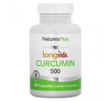 Имбирь и куркума NaturesPlus, Pro Longvida, куркумин, 500 мг, 60 капсул
