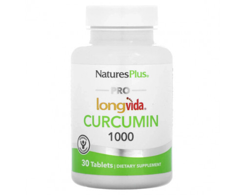 Антиоксиданты NaturesPlus, Куркумин Pro Longvida 1000, 30 таблеток Антиоксиданты NaturesPlus, Куркумин Pro Longvida 1000, 30 таблеток
