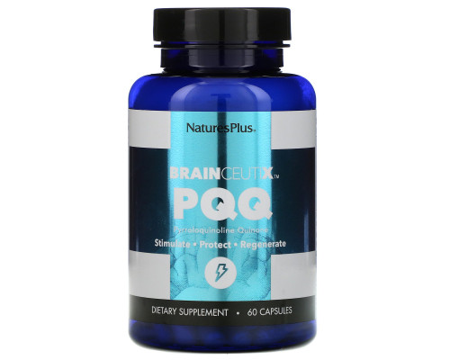 Nature's Plus, BrainCeutix, пирролохинохинон, 60 капсул Nature's Plus, BrainCeutix, пирролохинохинон, 60 капсул