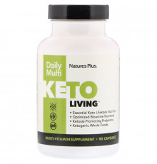 Nature's Plus, KetoLiving, ежедневные мульти, 90 капсул