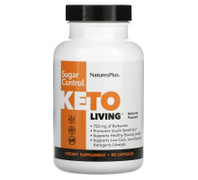 NaturesPlus, Keto Living, Sugar Control, 90 Capsules