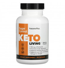 NaturesPlus, Keto Living, Sugar Control, 90 Capsules
