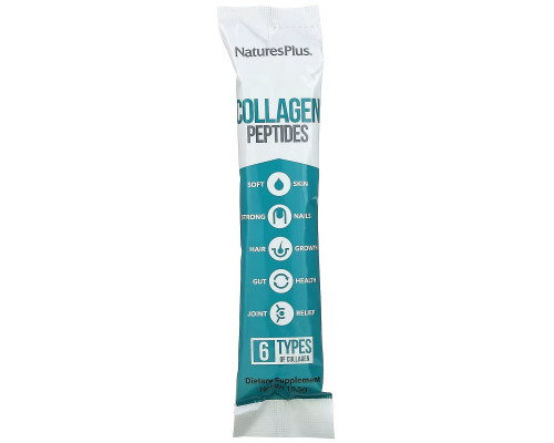 NaturesPlus, Collagen Peptides, 20 Stick Packets, 0.37 oz. (10.5 g) Each NaturesPlus, Collagen Peptides, 20 Stick Packets, 0.37 oz. (10.5 g) Each