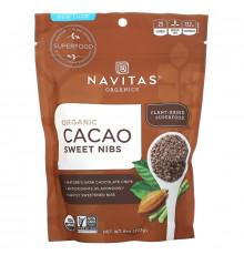 Navitas Organics, Organic Cacao Sweet Nibs, 8 oz (227 g)