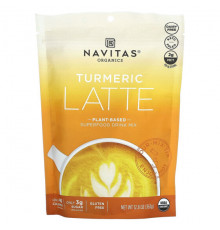 Имбирь и куркума Navitas Organics, Латте с куркумой, 363 г (12,8 унции)