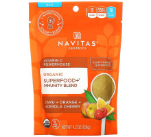 Navitas Organics, Organic Superfood+ Immunity Blend, Vitamin C Powerhouse, Camu + Orange + Acerola Cherry, 4.2 oz (120 g)