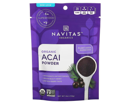 Navitas Organics, Organic Acai Powder, 4 oz (113 g) Navitas Organics, Organic Acai Powder, 4 oz (113 g)