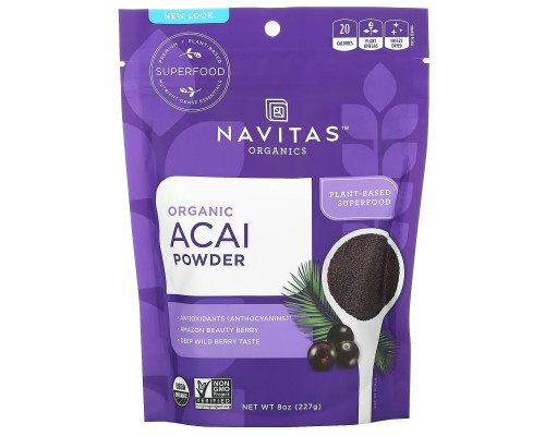 Navitas Naturals Органический порошок асаи 8 унций (227 г) Navitas Naturals Органический порошок асаи 8 унций (227 г)