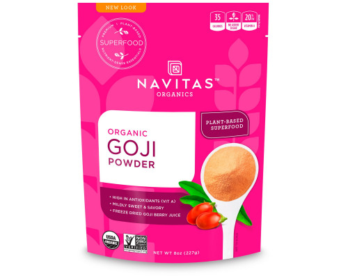 Navitas Naturals Organic Goji Powder Сублимированный порошок ягод годжи 227 г Navitas Naturals Organic Goji Powder Сублимированный порошок ягод годжи 227 г