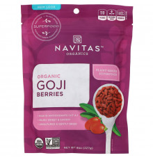 Navitas Organics, Organic, Goji Berries, 8 oz (227g)