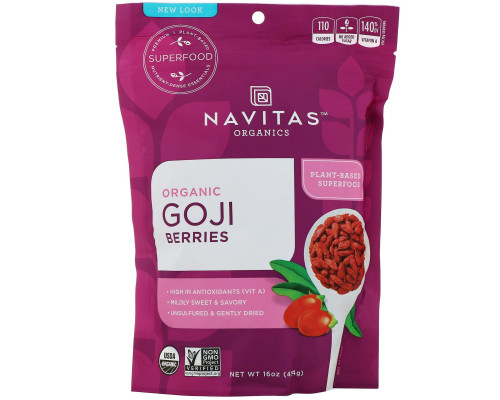 Navitas Naturals Organic ягоды годжи высушенные на солнце 16 унций (454 г) Navitas Naturals Organic ягоды годжи высушенные на солнце 16 унций (454 г)