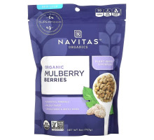 Navitas Naturals Organic ягоды шелковицы высушенные на солнце ягоды белой шелковицы 8 унций (227 г)