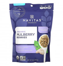 Navitas Naturals Organic ягоды шелковицы высушенные на солнце ягоды белой шелковицы 8 унций (227 г)