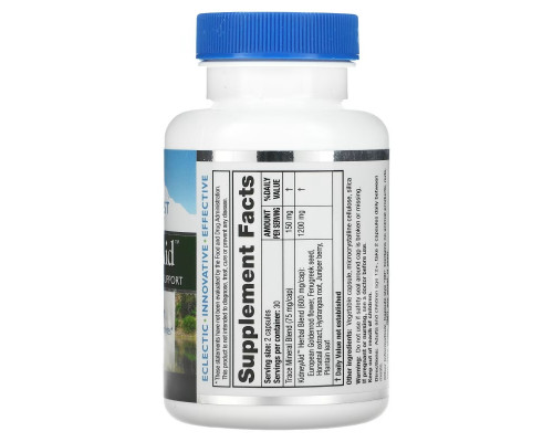 Ridge Crest Herbals Препарат для почек Kidney Aid 60 растительных капсул Ridge Crest Herbals Препарат для почек Kidney Aid 60 растительных капсул
