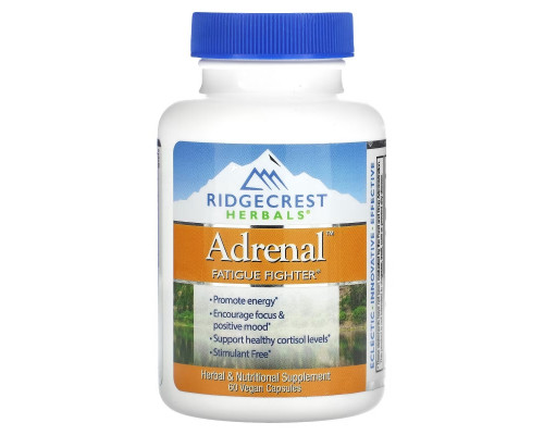 RidgeCrest Herbals, Adrenal, Fatigue Fighter, 60 Vegan Capsules RidgeCrest Herbals, Adrenal, Fatigue Fighter, 60 Vegan Capsules