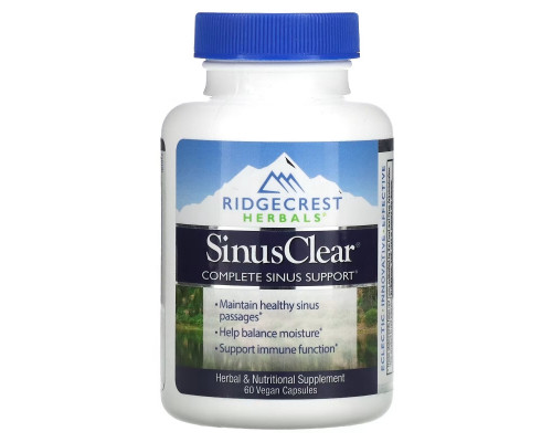RidgeCrest Herbals, SinusClear, 60 Vegan Capsules RidgeCrest Herbals, SinusClear, 60 Vegan Capsules