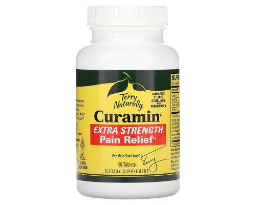 Terry Naturally, Curamin, Extra Strength Pain Relief, 60 Tablets Terry Naturally, Curamin, Extra Strength Pain Relief, 60 Tablets