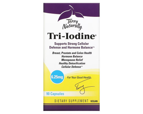 Terry Naturally Terry Naturally Tri-Iodine 625 мг 90 капсул Terry Naturally Terry Naturally Tri-Iodine 625 мг 90 капсул