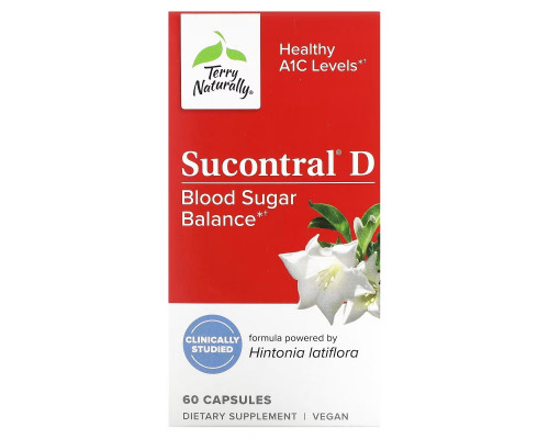 Terry Naturally, Sucontral D, 60 капсул Terry Naturally, Sucontral D, 60 капсул