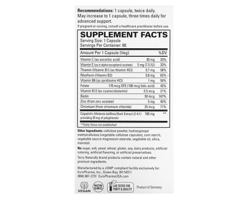 Terry Naturally, Sucontral D, 60 капсул Terry Naturally, Sucontral D, 60 капсул