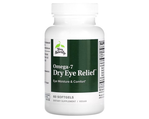 Terry Naturally, Omega 7, Dry Eye Relief, 60 Softgels Terry Naturally, Omega 7, Dry Eye Relief, 60 Softgels