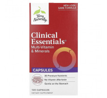 Витаминно-минеральные комплексы Terry Naturally, Clinical Essentials, мультивитамины и минералы, 120 капсул