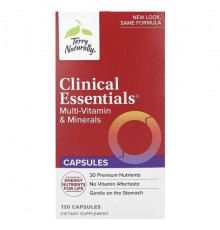 Витаминно-минеральные комплексы Terry Naturally, Clinical Essentials, мультивитамины и минералы, 120 капсул