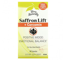 Имбирь и куркума Terry Naturally, Saffron Life + куркумин`` 60 капсул