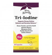 Terry Naturally, Tri-Iodine, 25 мг, 60 капсул