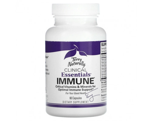 Витаминно-минеральные комплексы Terry Naturally, Clinical Essentials, для иммунитета, 60 капсул Витаминно-минеральные комплексы Terry Naturally, Clinical Essentials, для иммунитета, 60 капсул