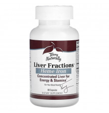 Terry Naturally Terry Naturally Liver Fractions фракции печени с натуральным гемовым железом 90 капсул